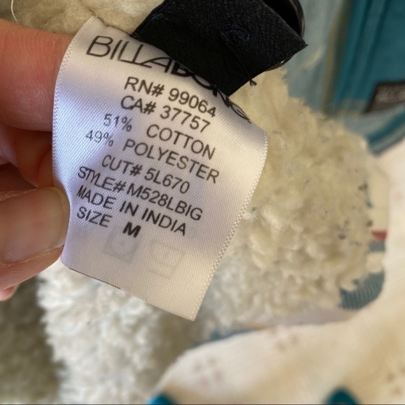 Billabong Plaid Sherpa Jacket - Picture 5 of 12